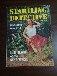 Startling Detective Magazine Jan 1957 Lust Slaying of the Gay Divorcee - Picture 1 of 8