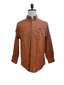 Carhartt Mens Rust Button-Up Shirt M - Picture 1 of 6