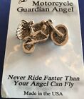 Guardian Angel Pin- pewter Pin MGA 12 Never Ride Faster Than Your Angel Can Fly