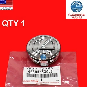 GENUINE LEXUS IS300 RX330 RX350 RX400h CHROME WHEEL CENTER HUB CAP 42603-53060 - Picture 1 of 3