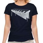 XYLOPHONE DISTRESSED PRINT WOMENS T-SHIRT VINTAGE STYLE DESIGN TOP MUSICIAN GIFT