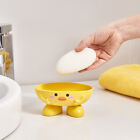 Soap Dish With Drain Duck Shape Soap Box Drain Soap Holder Bathroom Shower