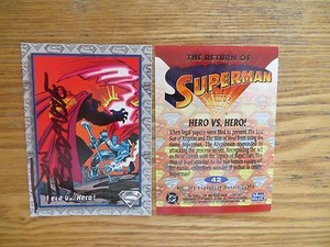 1993 SKYBOX DC THE RETURN OF SUPERMAN CARD # 42 SIGNED JON BOGDANOVE, WITH POA