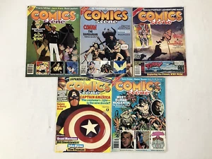 Lote de 5 revistas de escena de cómics - 1982-1990 - Marvel, DC, películas, TV, Starlog - Imagen 1 de 12