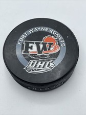 Vintage Fort Wayne Komets UHL Official Hockey Puck Komets Fireball logo