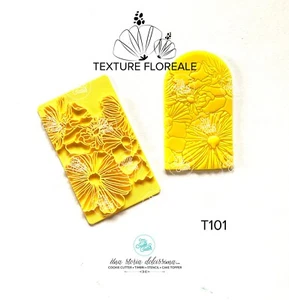 Texture Floreale Formine Biscotti Cookie Cutter (SOLO TEXTURE) - Picture 1 of 1