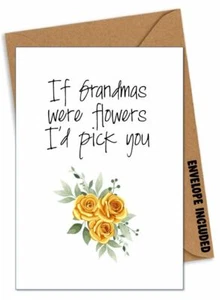 FUNNY MOTHER'S DAY BIRTHDAY CHRISTMAS Card For Nan Nanny Grandma Comedy AHO - Picture 1 of 1