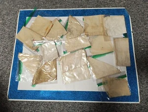 Vgt Lot of 16 Ivory w/Lace & Embroidered Edges Hankies Handkerchiefs, See Photos - Picture 1 of 7