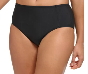 DKNY Women's Solid High-Waist Moderate-Coverage Bikini Bottoms Size-M MSRP $58 - Picture 1 of 10