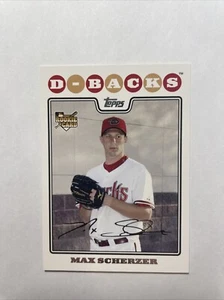 2008 Topps Update & Highlights Max Scherzer #UH280 Rookie Card Diamondbacks RC - Picture 1 of 7