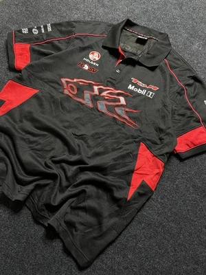 Holden Racing Team POLO Shirt BLACK AND RED HSV MOBIL 1 TOLL SIZE 3XL - Image 1 of 4