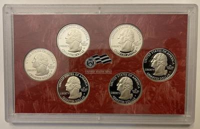 2009-S D.C. & Territories US Mint Silver Quarters Proof Set OGP & COA  33.74 g - Image 1 of 4