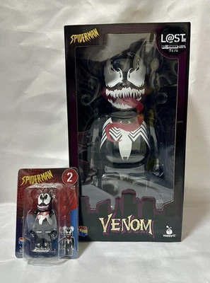 Bearbrick Venom 400% и 100% счастливая лотерея игрушка Kuji Spider-man Be@rbrick Medicom - Изображение 1 из 4