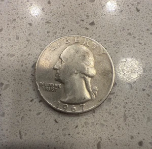 1967 Liberty Washington Quarter No Mint Mark - Printing Errors - Collectors Coin - Picture 1 of 6