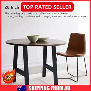 28" Metal H-Shape Legs for Dining/Office Table Matte Black Easy Install - Picture 1 of 21