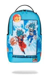 SPRAYGROUND DRAGON BALL Z SUPER SAIYAN AZUL GOKU Y VEGETA B7152 NUEVO CON ETIQUETAS - Imagen 1 de 7