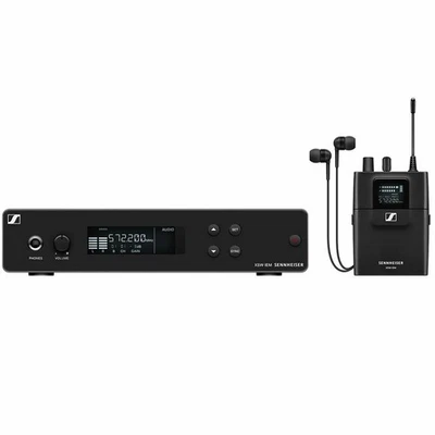 Sennheiser XSW IEM SET-E (823,2-831,8 MHz) Ear Monitor Pro Auricolare IE4, Nero - Immagine 1 di 4