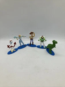 Lot 5 Disney Toy Story Miniature Figures Cake Cupcake Toppers Characters - Picture 1 of 8
