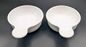Corning Ware GRAB IT Bowls (2) White Soup Cereal P-150-B 550mL No Lids - Picture 1 of 3