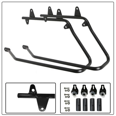 Saddle Bag Saddlebags Conversion Brackets Fits For Harley Davidson Softail 84-13 - Image 1 of 4