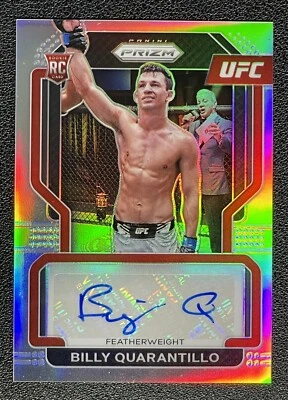 2023 Panini Prizm UFC Billy Quarantillo Signatures Silver Prizm Auto #SG-BQL - Image 1 of 2