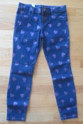 Niña TCP ROSA BRILLO CORAZONES AZUL JEANS PANTALONES JEGGINGS CINTURA AJUSTABLE NUEVO CON ETIQUETAS 8 Foto 1 de 4