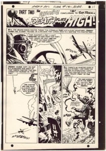 1968 JOE KUBERT OUR ARMY AT WAR #191 SGT ROCK ORIGINAL PRODUCTION ART COMIC PAGE - Picture 1 of 1