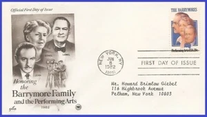 USA4 #2012 ADDR PCS ARTCRAFT FDC The Barrymores - Imagen 1 de 1