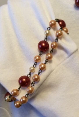 Pulsera Premier Designs Joyería INTEGRIDAD 6.75"-8.75" Perla Imitación Antigua Newz Foto 1 de 2