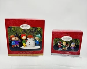Hallmark Peanuts Keepsake Christmas Ornament Charlie , Snoopy, Lucy Set Of 2 - Picture 1 of 8