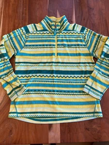 Marmot Youth Girls XL Bright Stripes Fleece Pullover Super Cute! - Picture 1 of 7