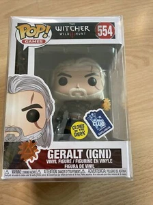 Funko Pop! The Witcher Wild Hunt #554 Geralt (Igni) -GitD- Funko Club Exclusivo - Imagen 1 de 6