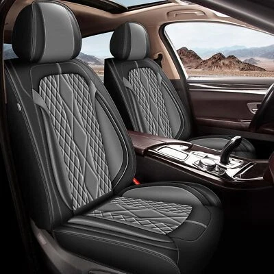 Car Leather Front Row 2-Seat Cover For Jeep Grand Cherokee 2004-2010 Accessories Foto 1 de 4