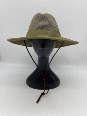 Dorfman Hat Co. Boonie Hat Wide Brim Green Khaki Fishing Bucket Sun Hat Size M/L - Image 1 of 4