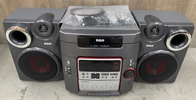 RCA RS 2640B Stereo 5 CD Changer & Cassette Shelf System (PARTS/REPAIR) - Image 1 of 4