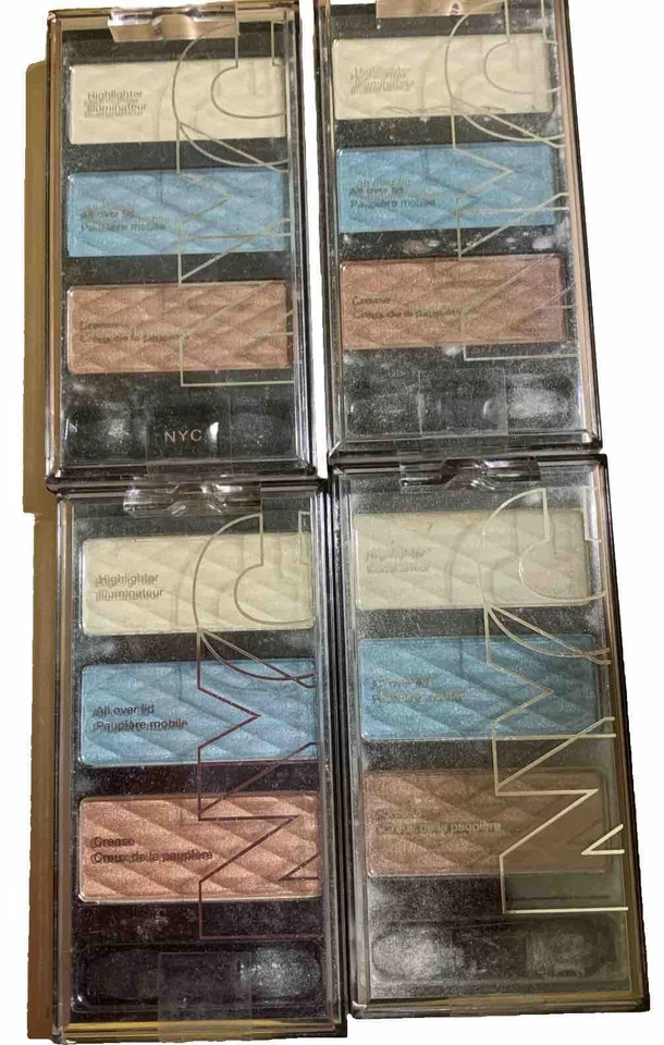New NYC HD COLOR TRIO EYE SHADOW 793 WATER COLORS - Lot of 4 - Image 1 of 3