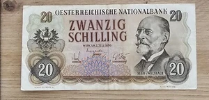 banknote 20 schilling 1956 österreich - Bild 1 von 2