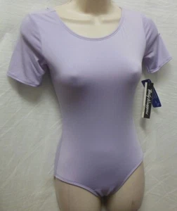 Short Sleeve  Lilac Body Wrappers leotard 0208 ladies sizes - Picture 1 of 4