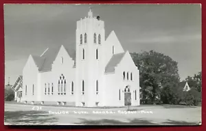 Roseau Minnesota mn English Lutheran Church Real Photo Postcard - Picture 1 of 2