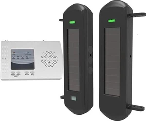 HTZSAFE Solar Wireless Driveway Alarm System No Wiring No Need Replace Battery - Picture 1 of 8
