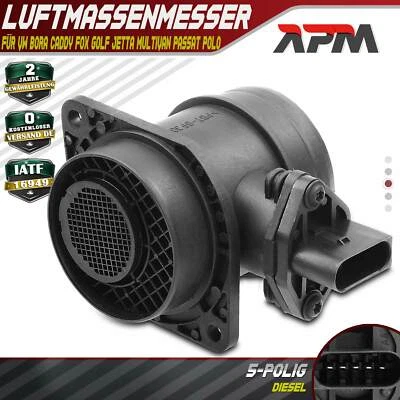 Mass Air Flow Sensor For VW Bora Caddy Fox Golf Jetta Multivan Passat Polo Sharan - Image 1 of 4
