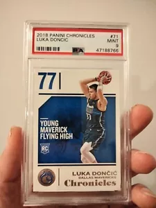 PSA 9 MINT 2018 Panini Chronicles Luka Doncic RC Dallas Mavericks Rookie NBA Car - Picture 1 of 2