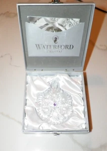 WATERFORD CRYSTAL WISHES LAVENDER ORNAMENT 154690 - Picture 1 of 10