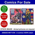 2000AD #677 678 - 2 comics VGFN clean
