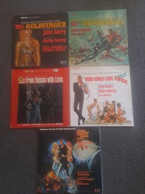 bulk lot vinyl records. James Bond/Sean Connery Original & Reissue Soundtracks. - image 1 of 4