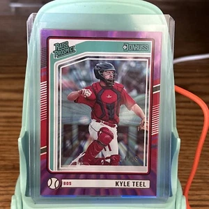 Kyle Teel 2024 Donruss Optic Baseball Rated Prospect Purple 24/49 Red Sox #167  - Picture 1 of 3