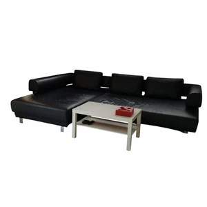 Ewald Schillig Ecksofa Couch Leder schwarz ausziehbar elektr Sitztiefenverstell - Bild 1 von 7
