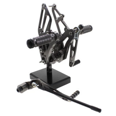 For Suzuki GSXR600 GSXR750 2006-2007 2008 2009 2010 CNC Footpegs Rearsets - Image 1 of 4