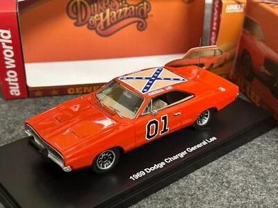 Auto World 1/43 1969 Dodge Charger General Lee Red Dukes of Hazzard 01 Warner - Image 1 of 4