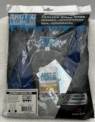 Radians Evaporative Cooling Vest Sz (L-XL) RCV10 Arctic Radwear Blue New Sealed - Image 1 of 4